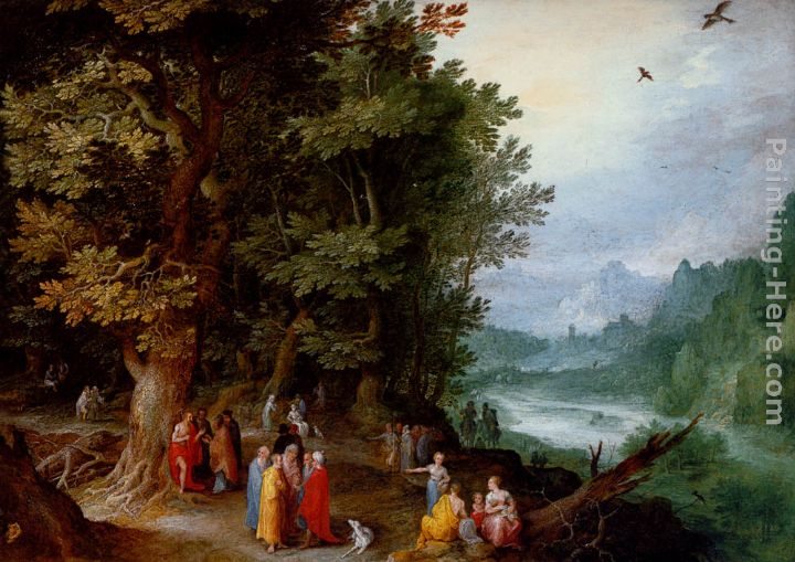Jan the elder Brueghel Saint John Preaching In The Wilderness